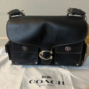 Coach Cargo Tabby 36 black new with tags